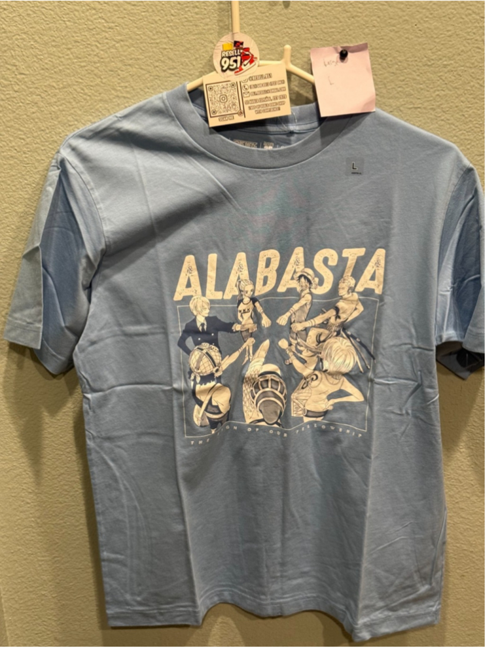 Uniqlo UT One Piece Alabasta 25th Anniversary Tee Large 341-466155